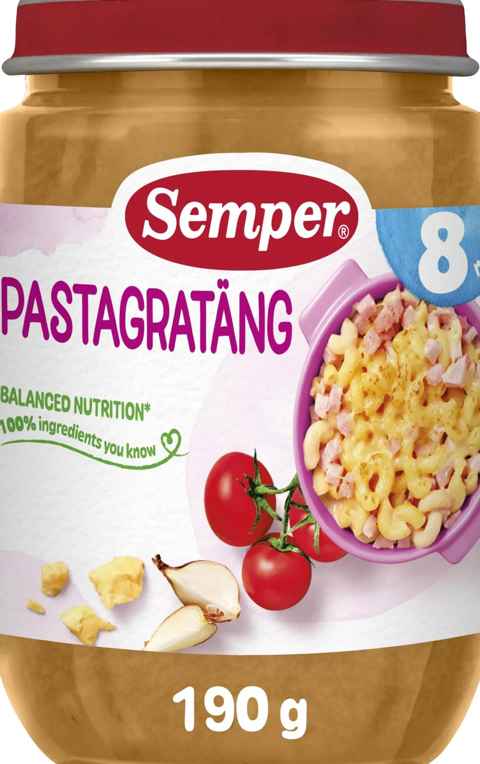 Semper Pastagratäng 8 månader 190 g