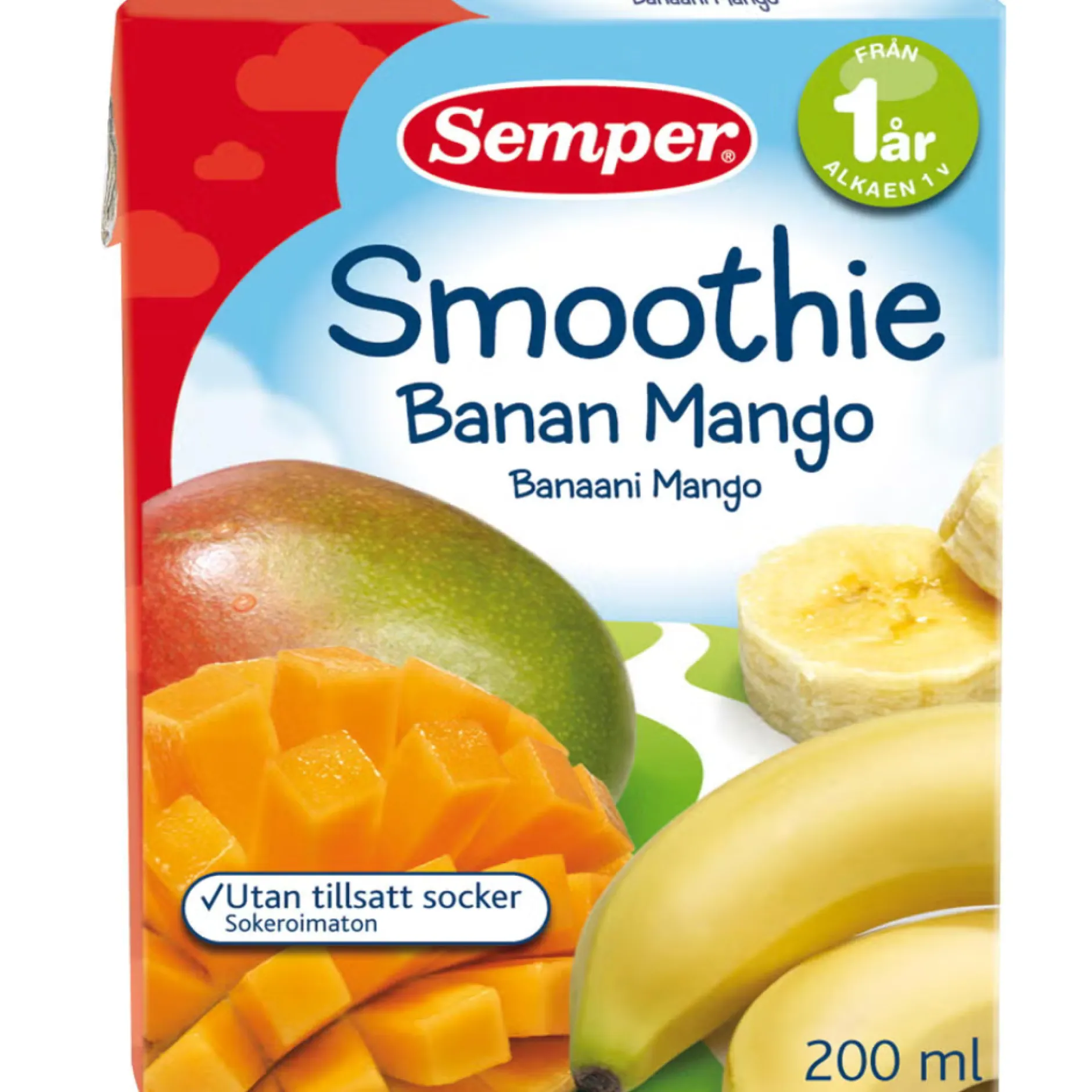 Semper Smoothie Banan Mango 12 månader 200ml
