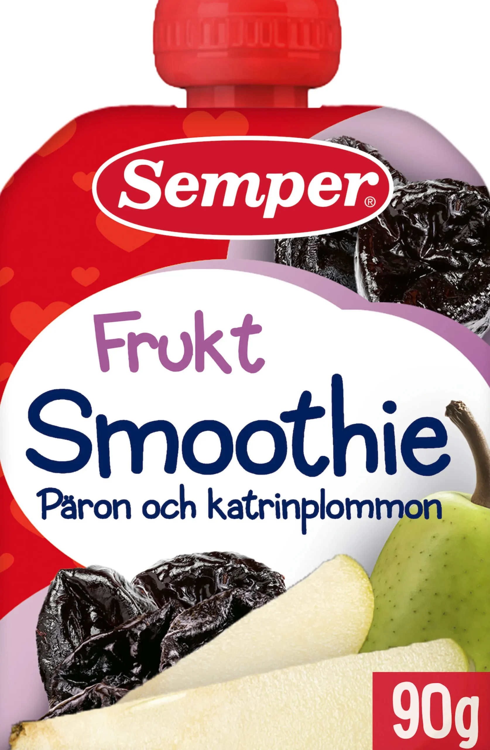 Semper Smoothie Päron & Katrinplommon 6 M 90 g
