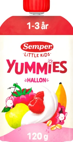 Semper Yummies Hallon 1-3 år