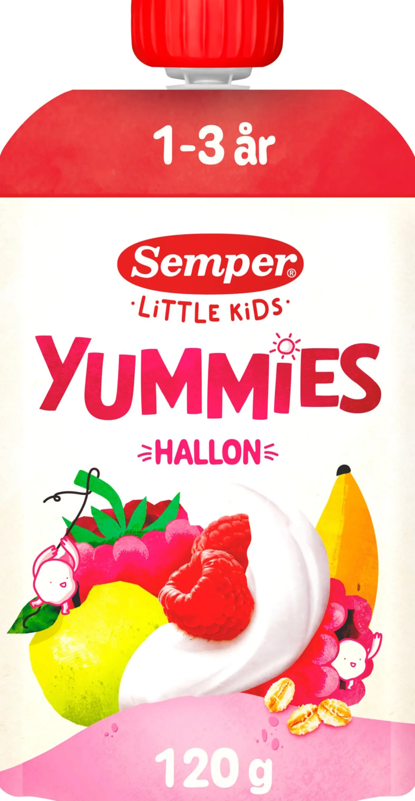 Semper Yummies Hallon 1-3 år