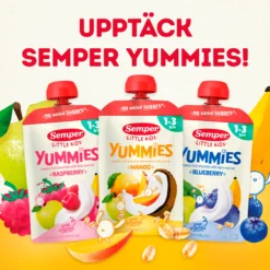Semper Yummies Hallon 1-3 år