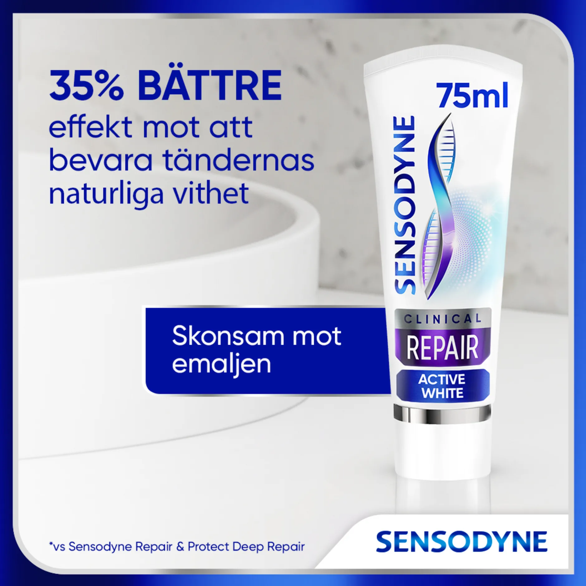 Sensodyne Clinical Repair Active White Tandkräm 75 ml