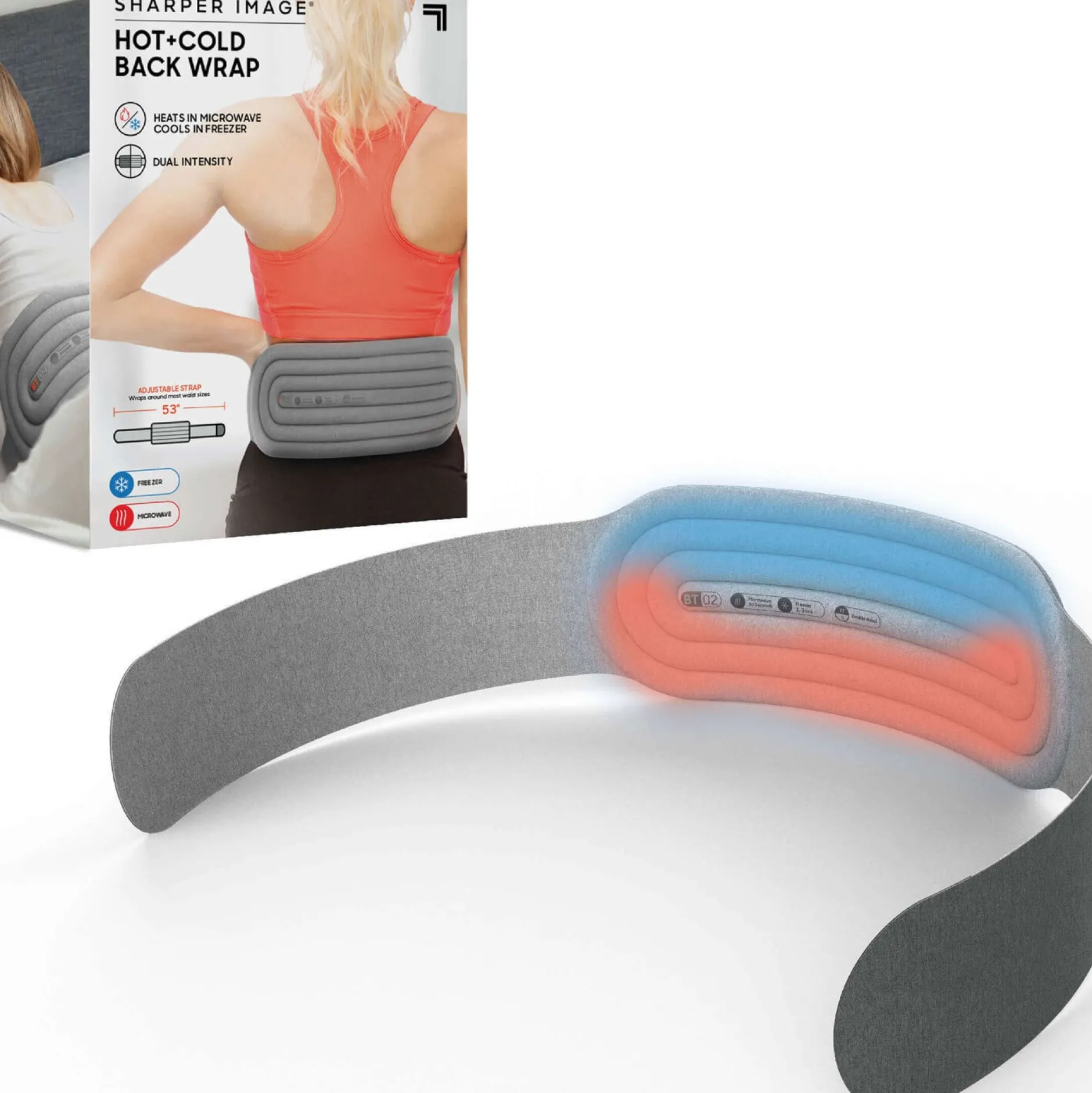 Sharper Image Compression Back Wrap Heated