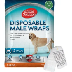 Simple Solution Disposable Male Wrap Large 12-pack