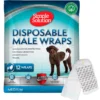 Simple Solution Disposable Male Wrap Medium 12-pack
