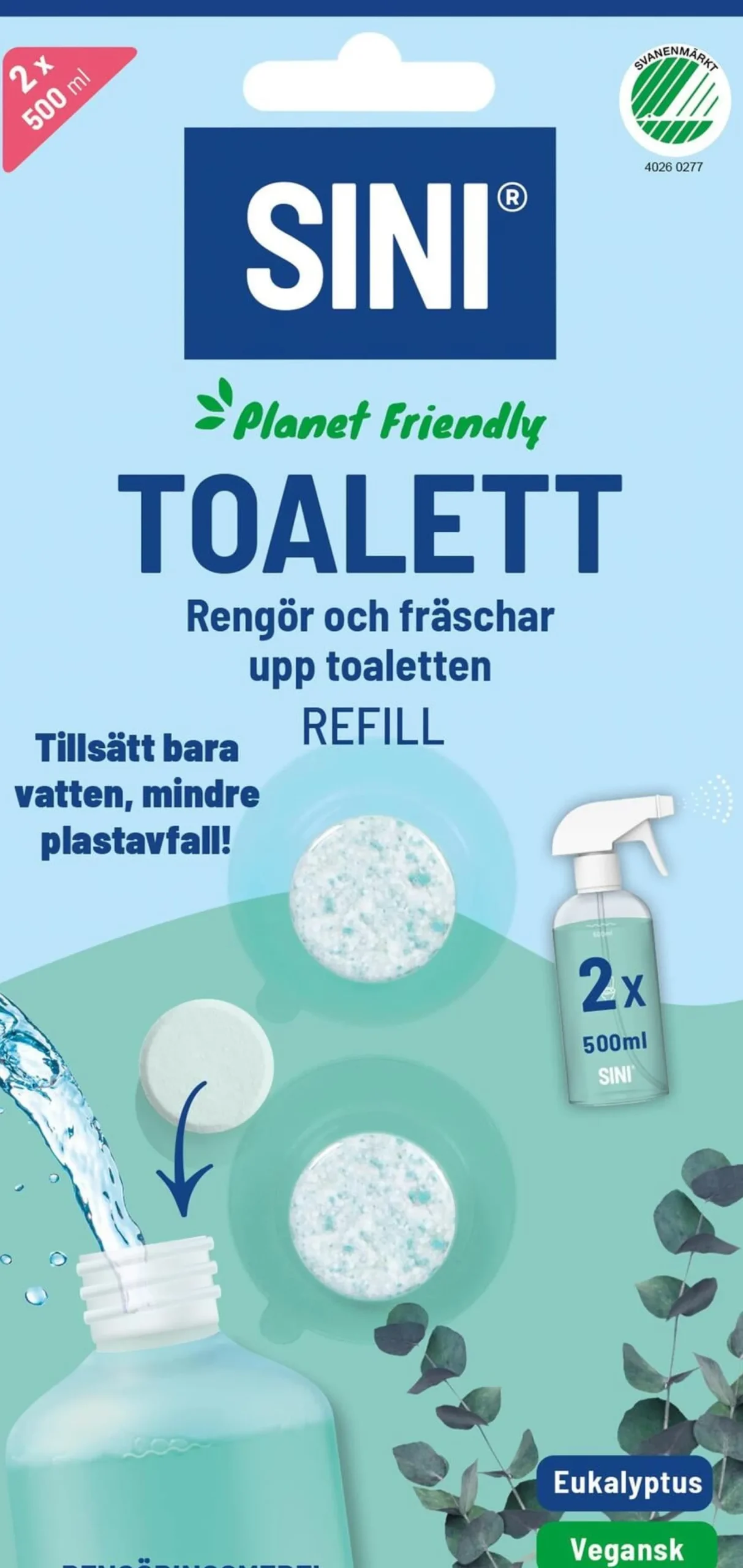 SINI Rengöringstablett WC refill 2-pack