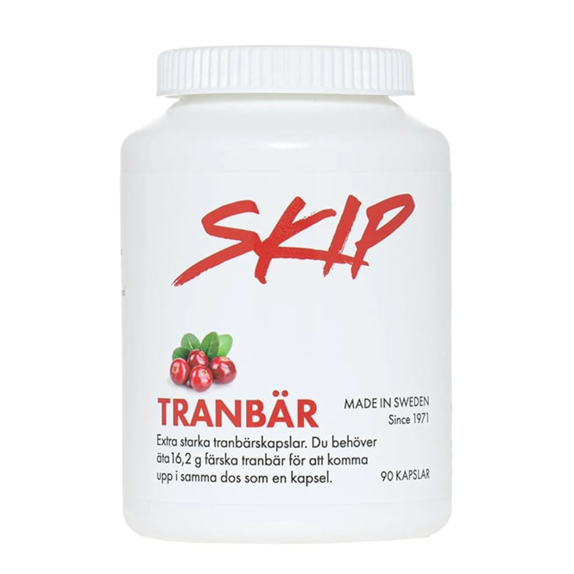 Skip Tranbär 90 kapslar