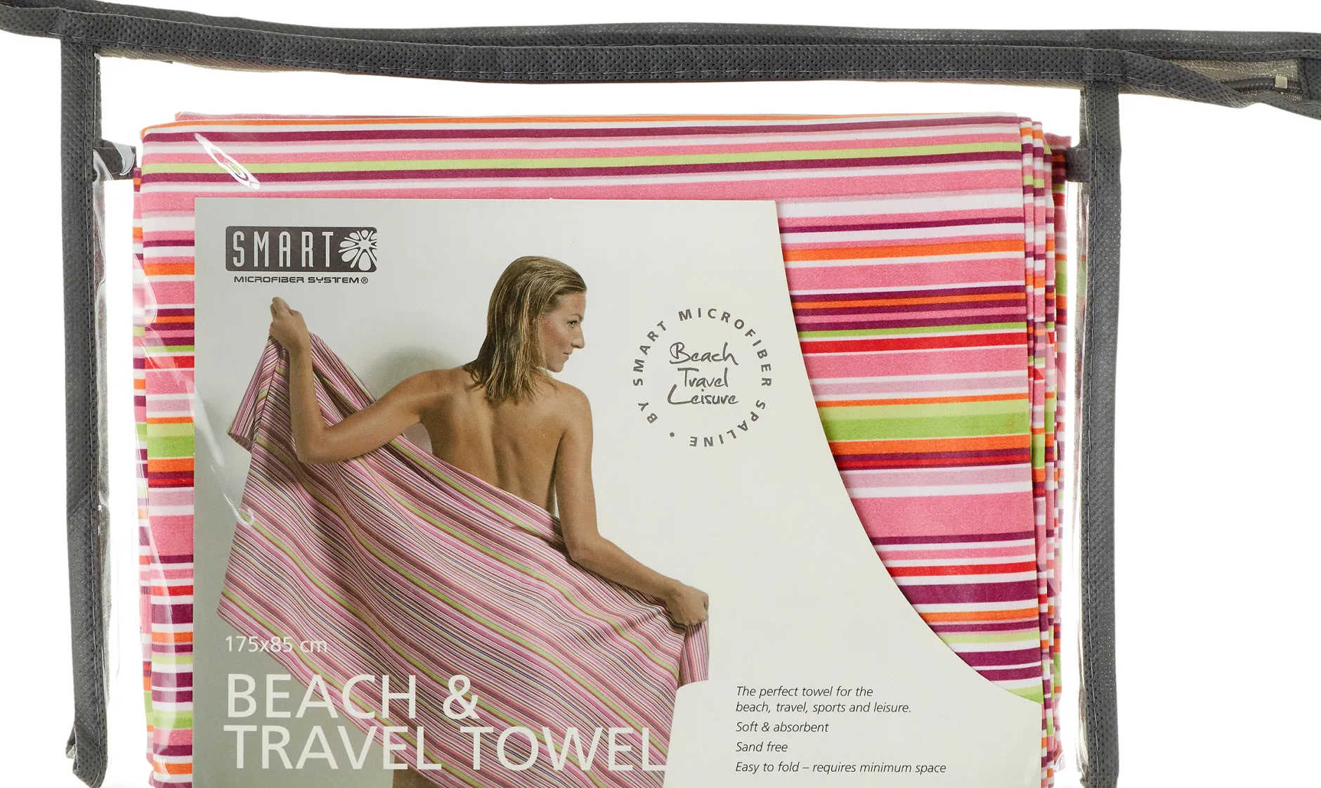 Smart Microfiber Beach Towel Rosa
