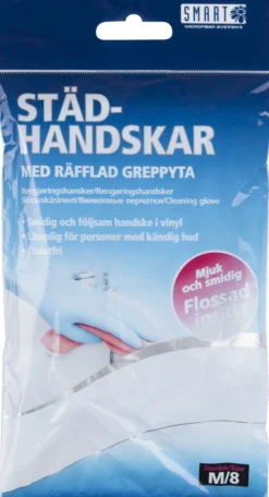 Smart Microfiber Städhandskar Vinyl Medium Blå 2 st