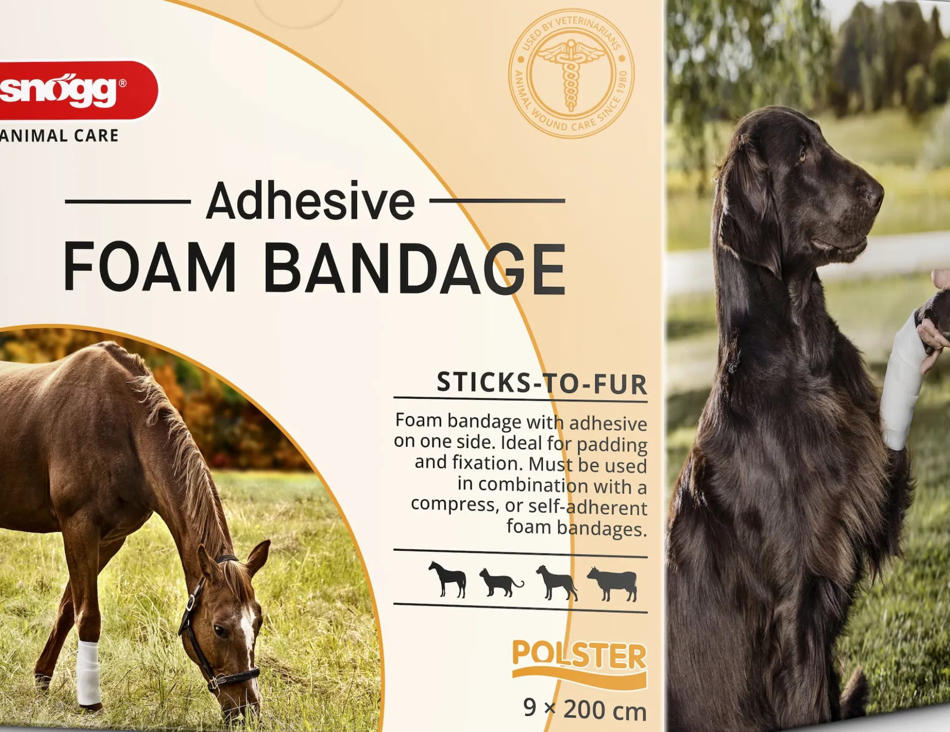 Snögg Animal Foam Bandage Adhesive 9cm x 2 m