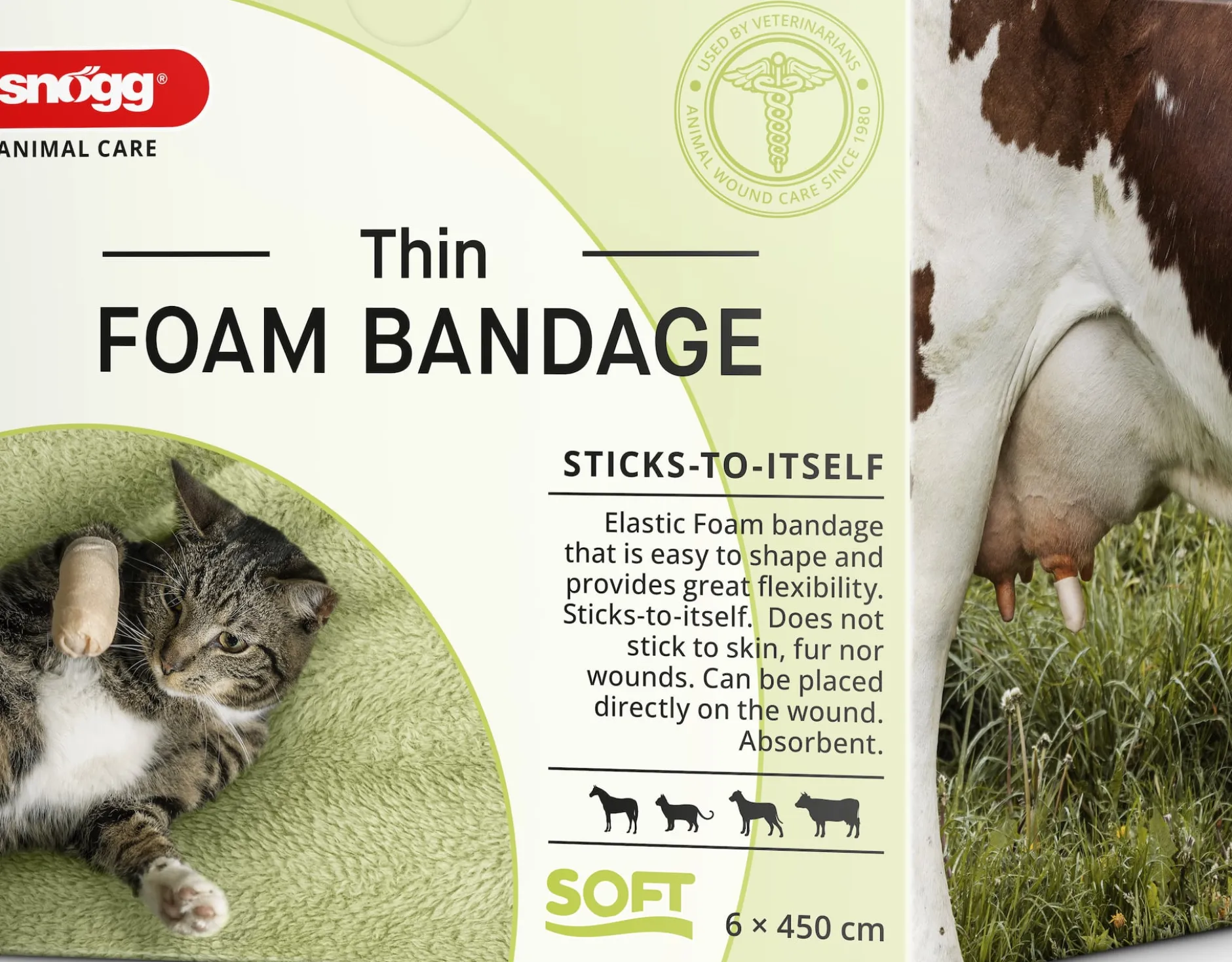 Snögg Animal Foam Bandage Thin 6 cm x 4,5 m