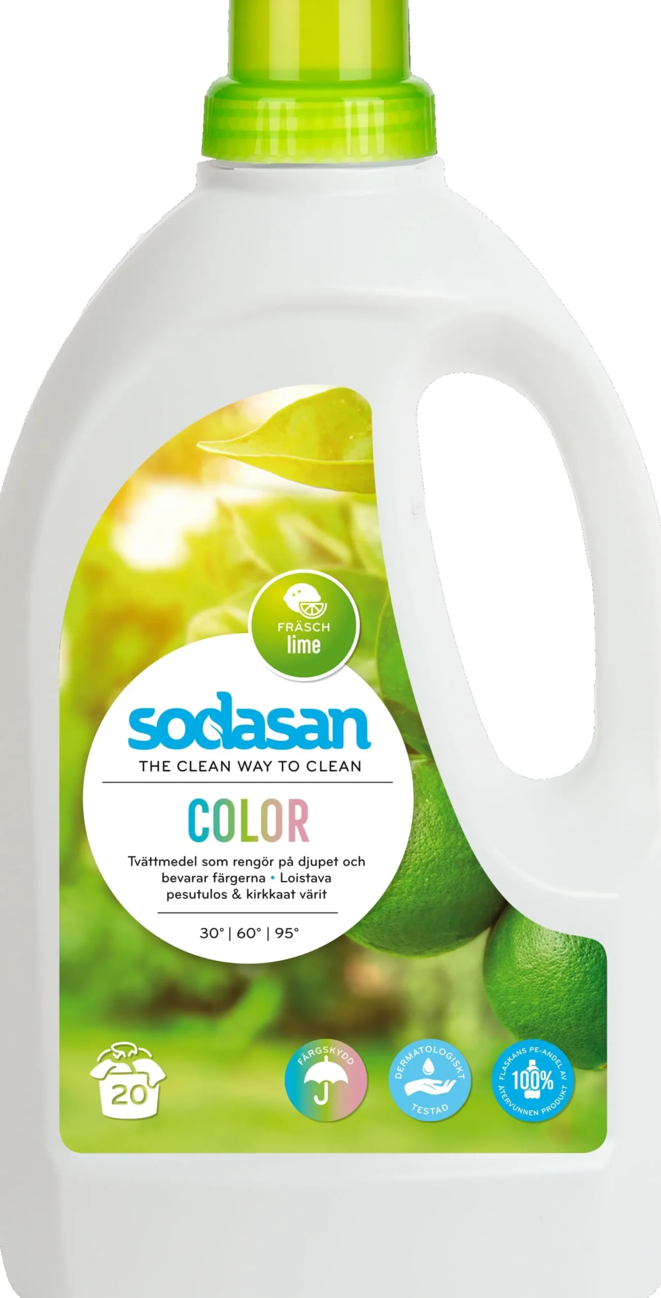 Sodasan Tvättmedel Color Lime 1,5 l