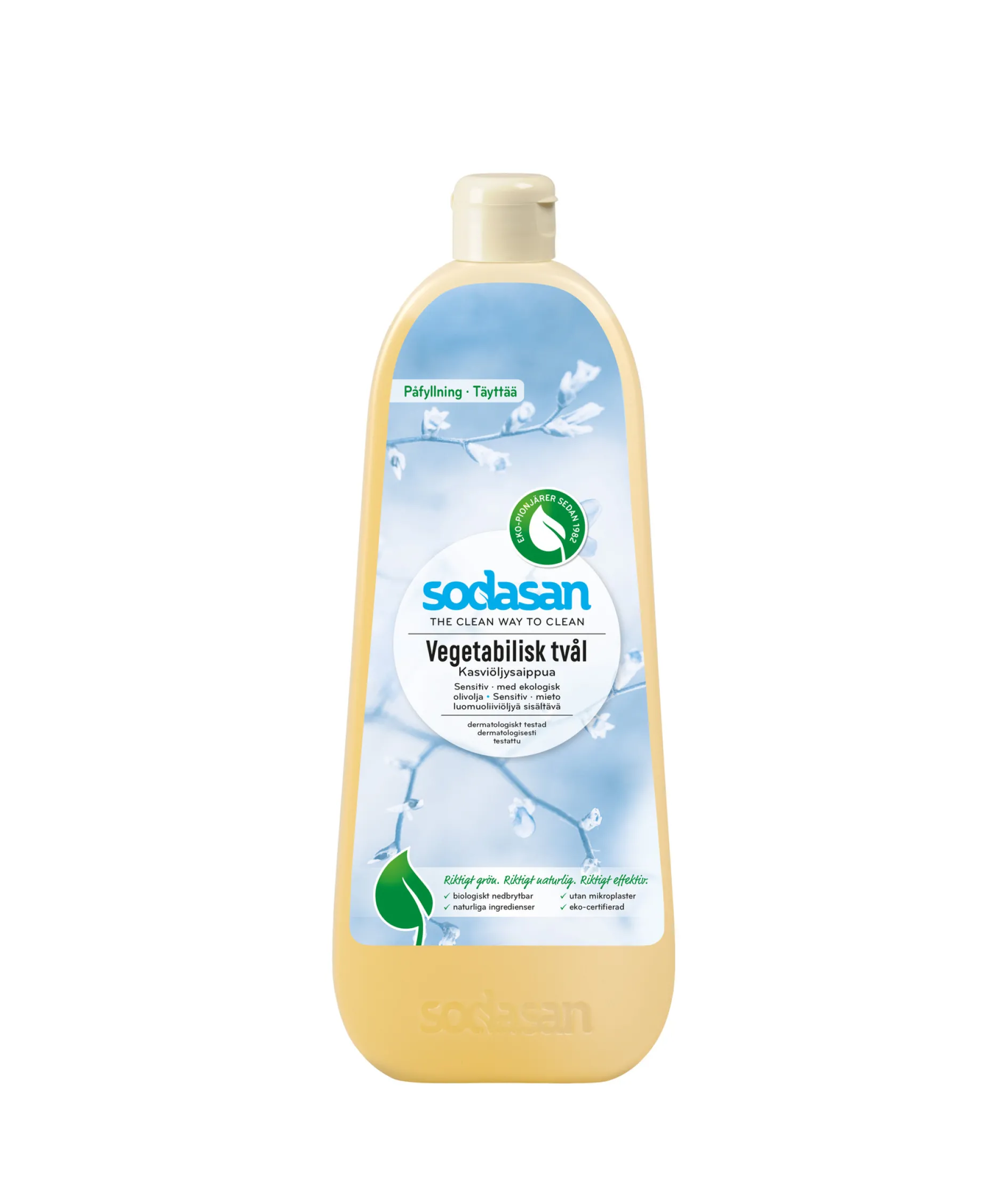 Sodasan Vegetabilisk Tvål Sensitive 1 liter