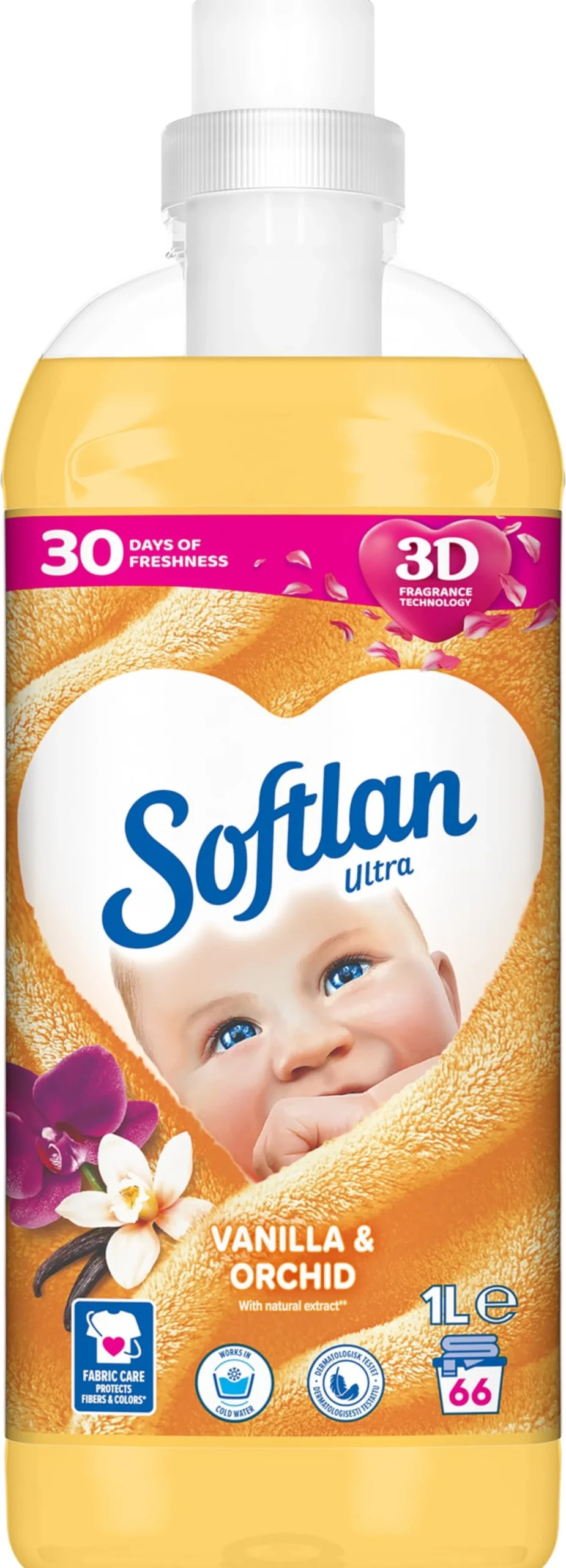 Softlan Sköljmedel Vanilla & Orchid 1 liter