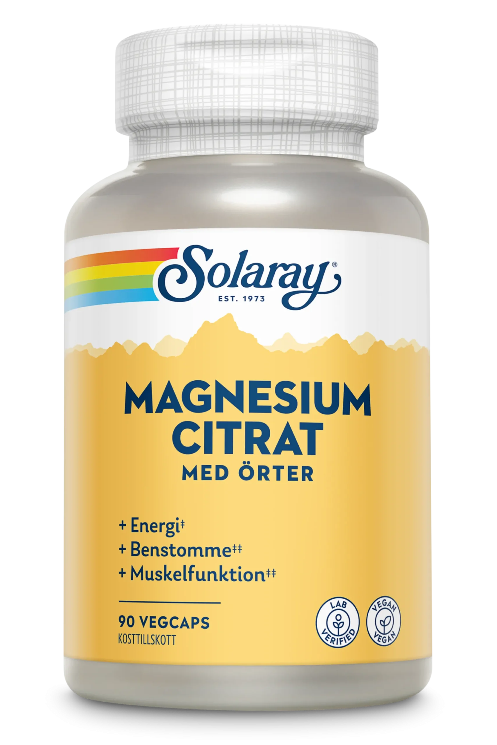 Solaray BioCitate Magnesium 90 kapslar