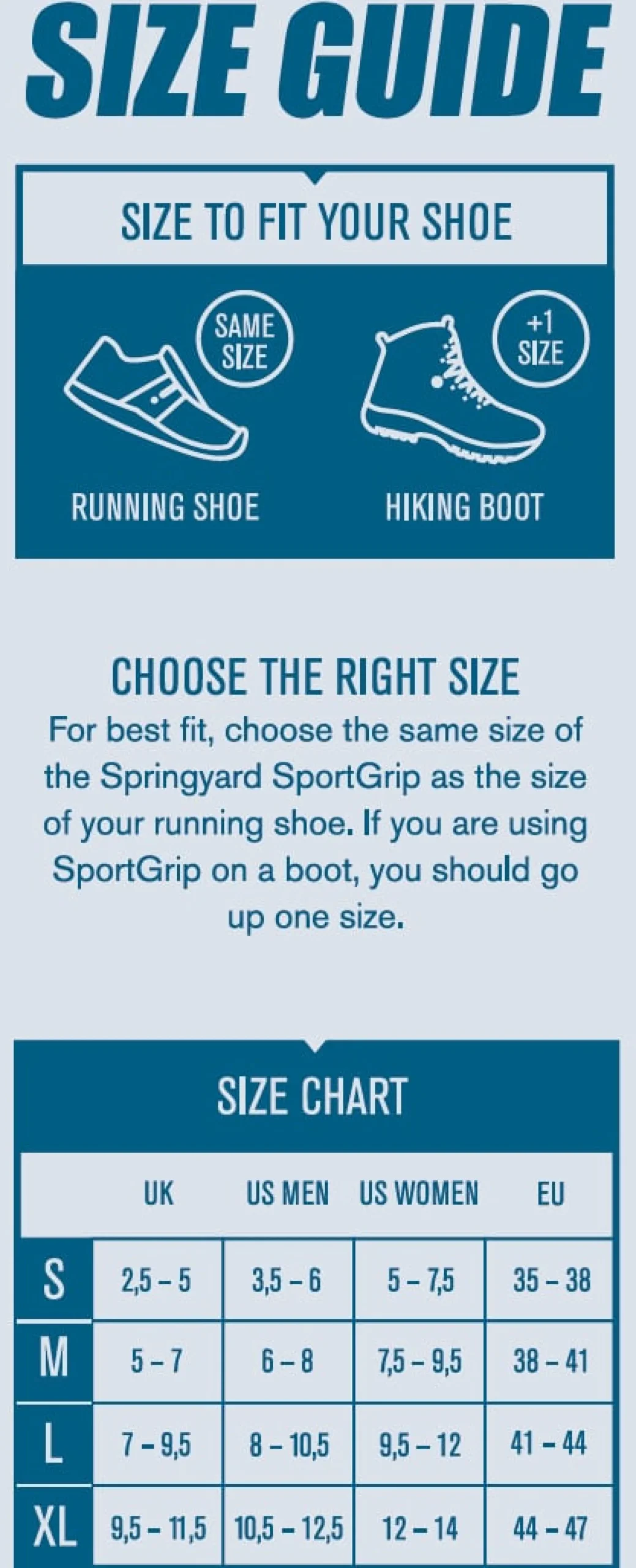 Springyard SportGrip Runsafe Broddar Stl 35-38