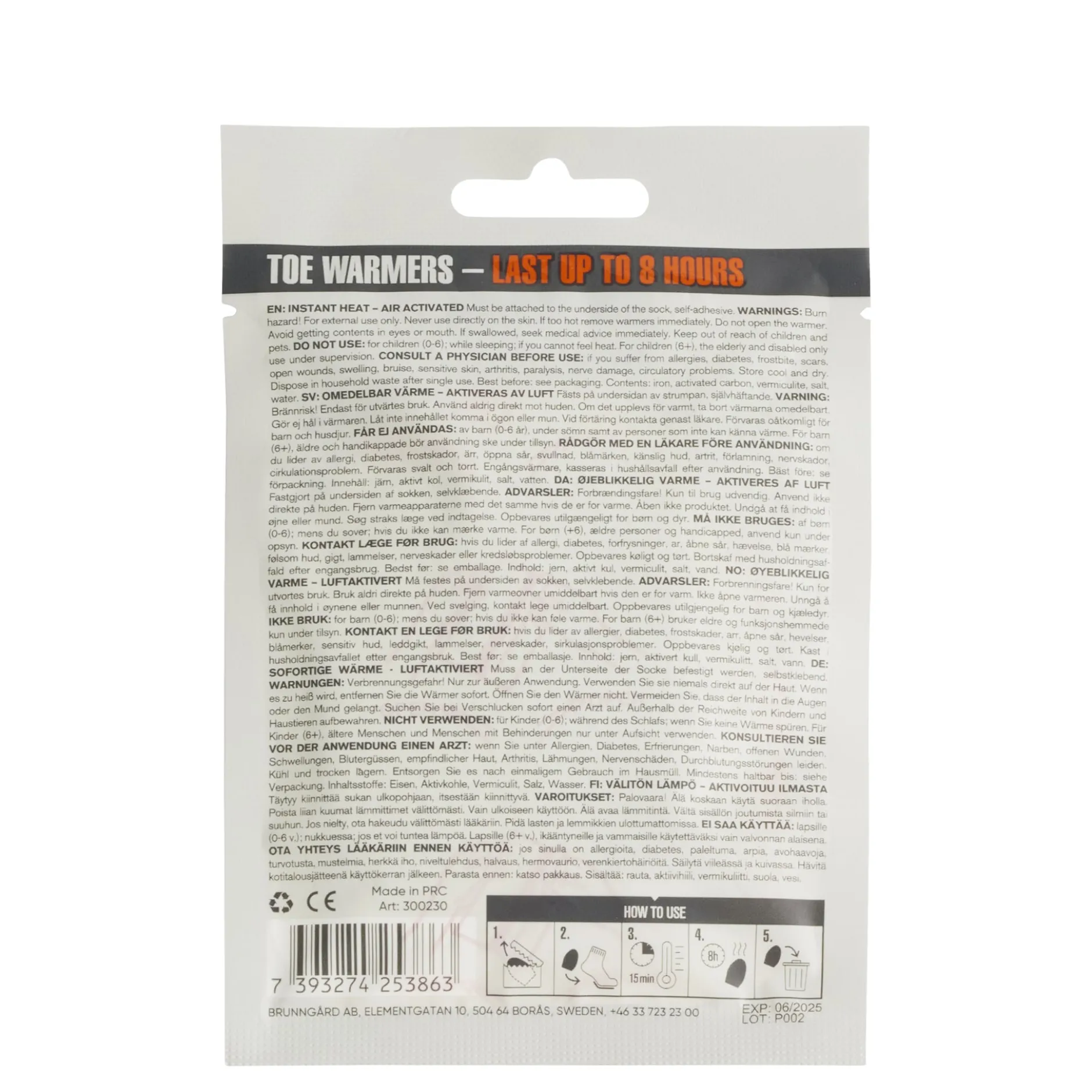 Springyard Toe Warmers One Size 1 par