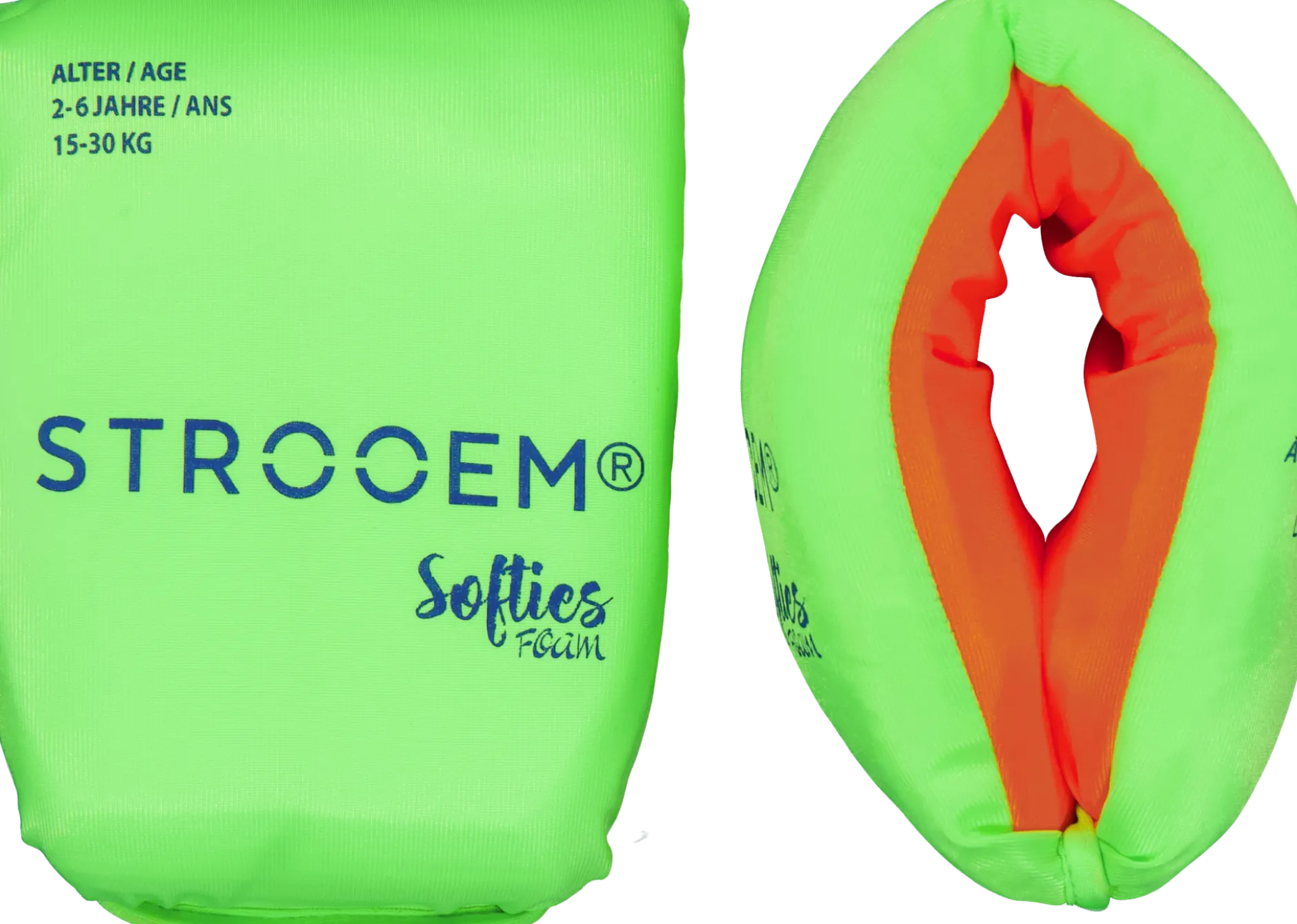 Strooem Softies Foam Swim Armbands Lime/Orange 2-6år 15-30 kg