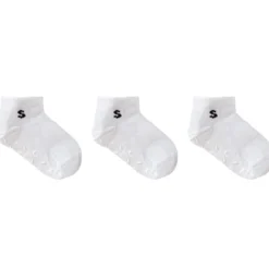 Stuckies Sneaker Socks White 22/24 Anti-Slip