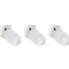 Stuckies Sneaker Socks White 19/21 Anti-Slip