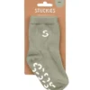 Stuckies Strumpor i bomull Sage 22/24 Anti-Slip 1-pack
