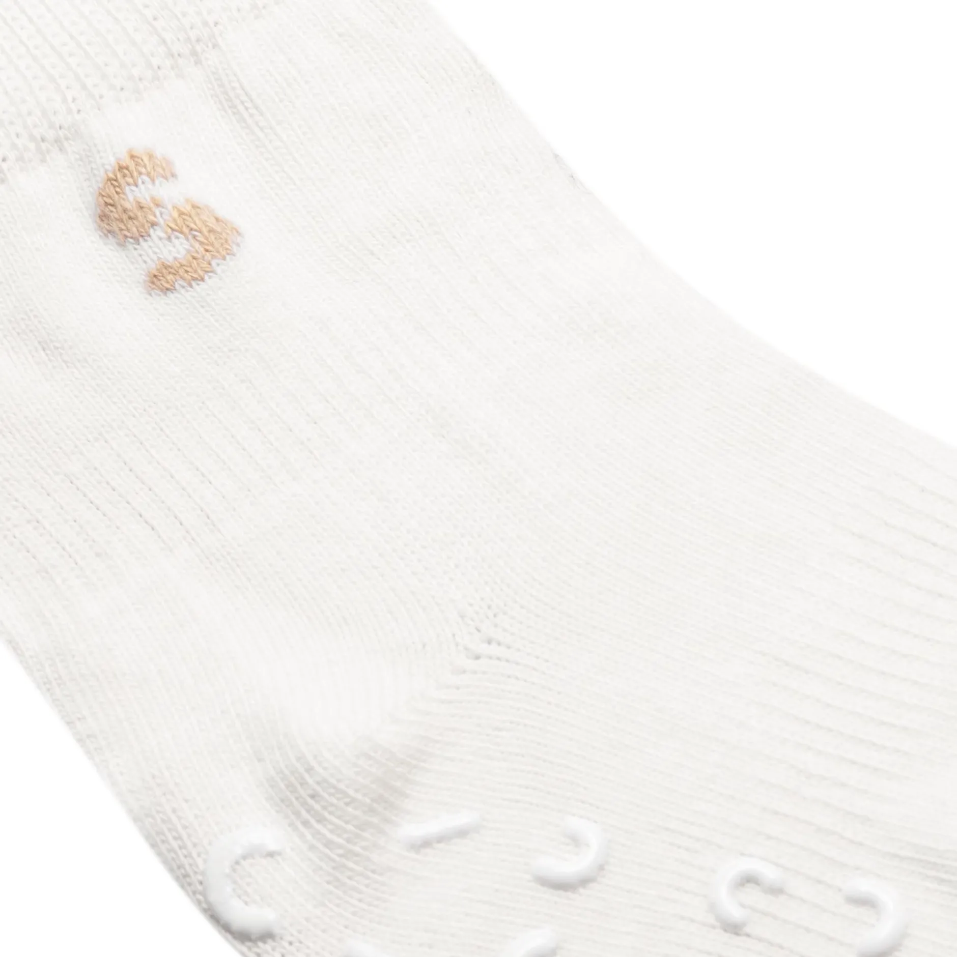 Stuckies Strumpor i bomull White 19/21 Anti-Slip 1-pack