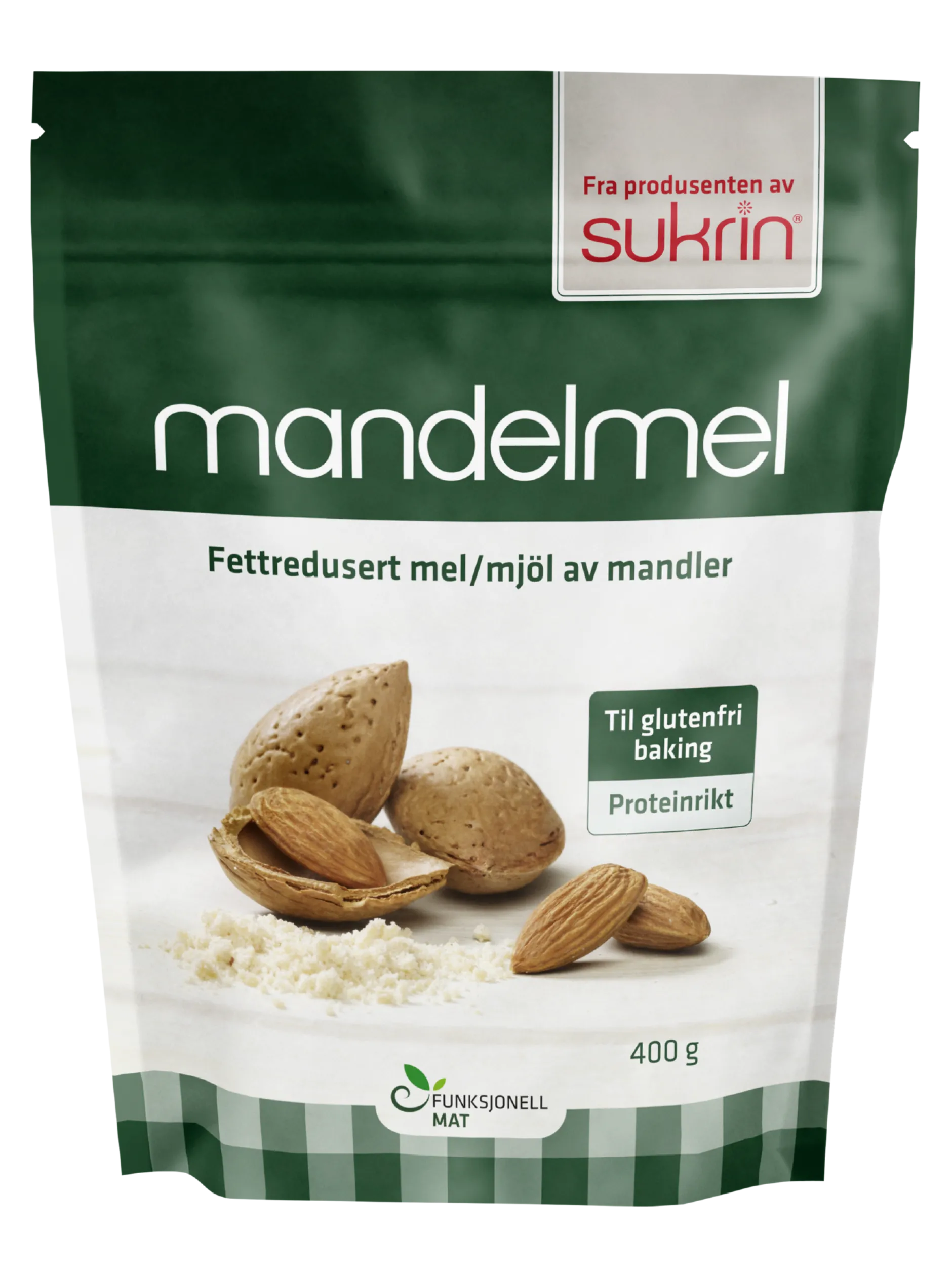 Sukrin Mandelmjöl fettreducerat 400 g