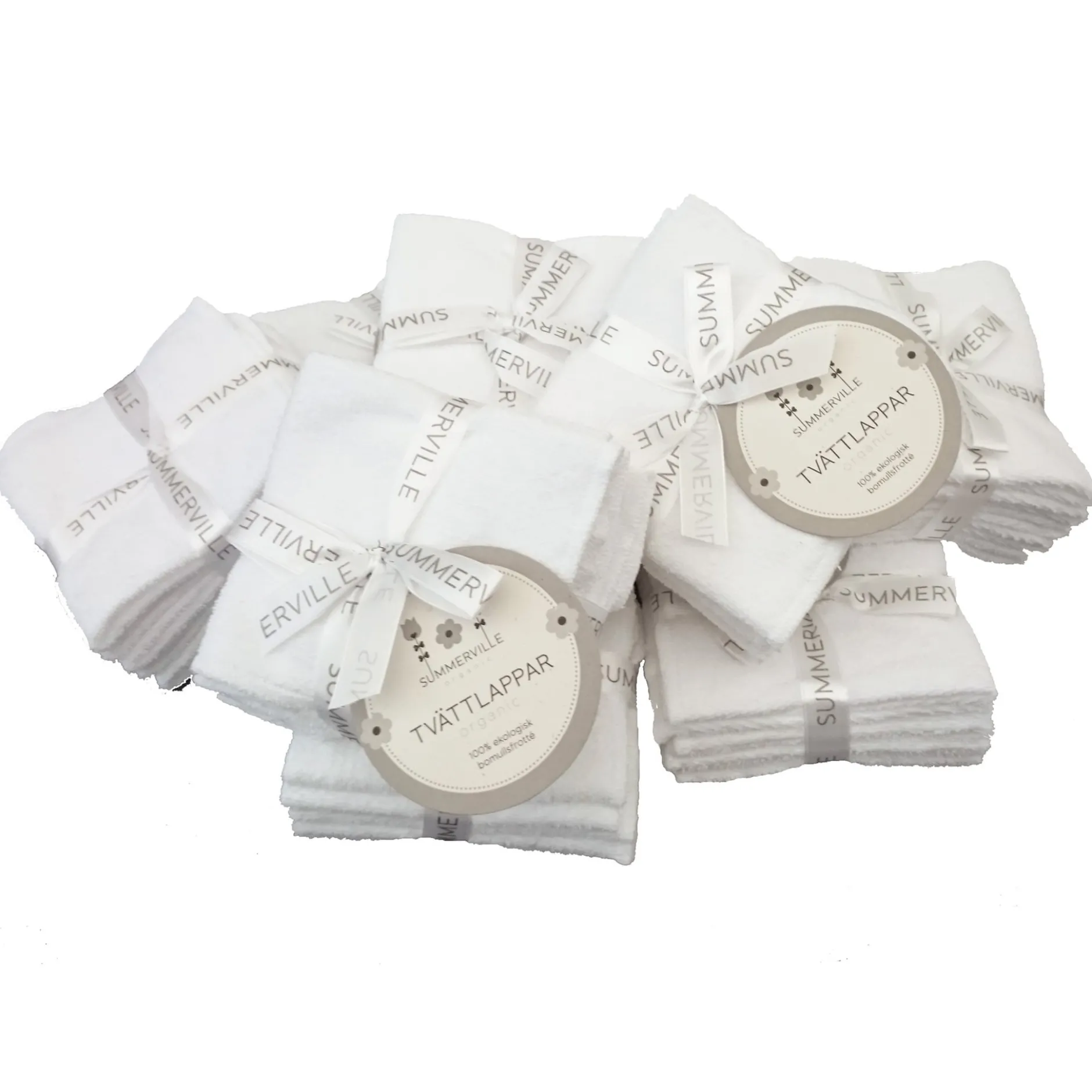 Summerville Organic Tvättlappar 5-pack Vit