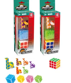 Suntoy FIidget Set Brain Play Rubiks Kub 1 st