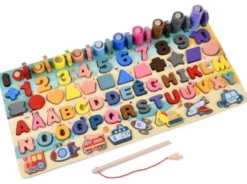 Suntoy Pedagogiskt Träpussel Med Magnet