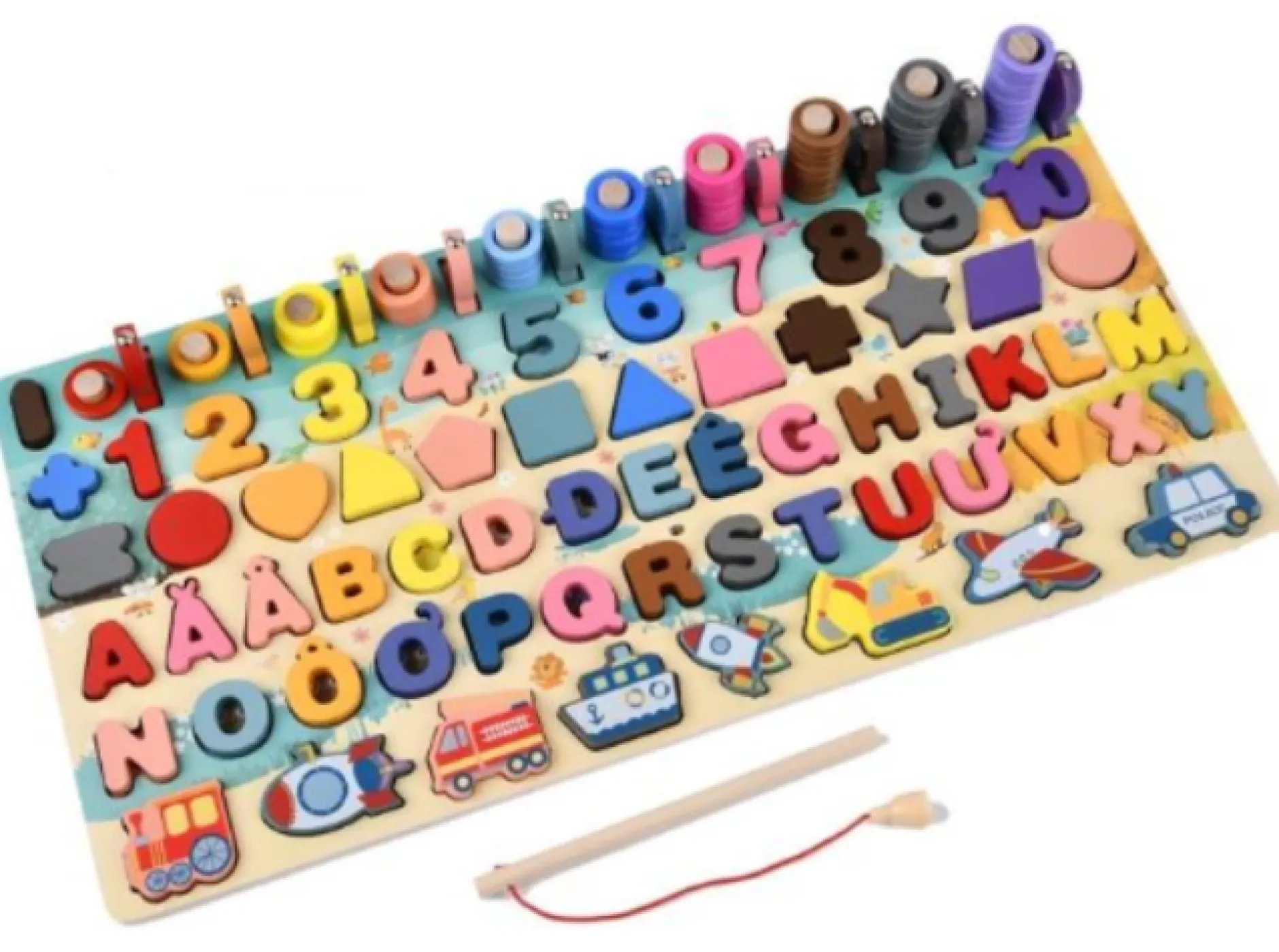 Suntoy Pedagogiskt Träpussel Med Magnet