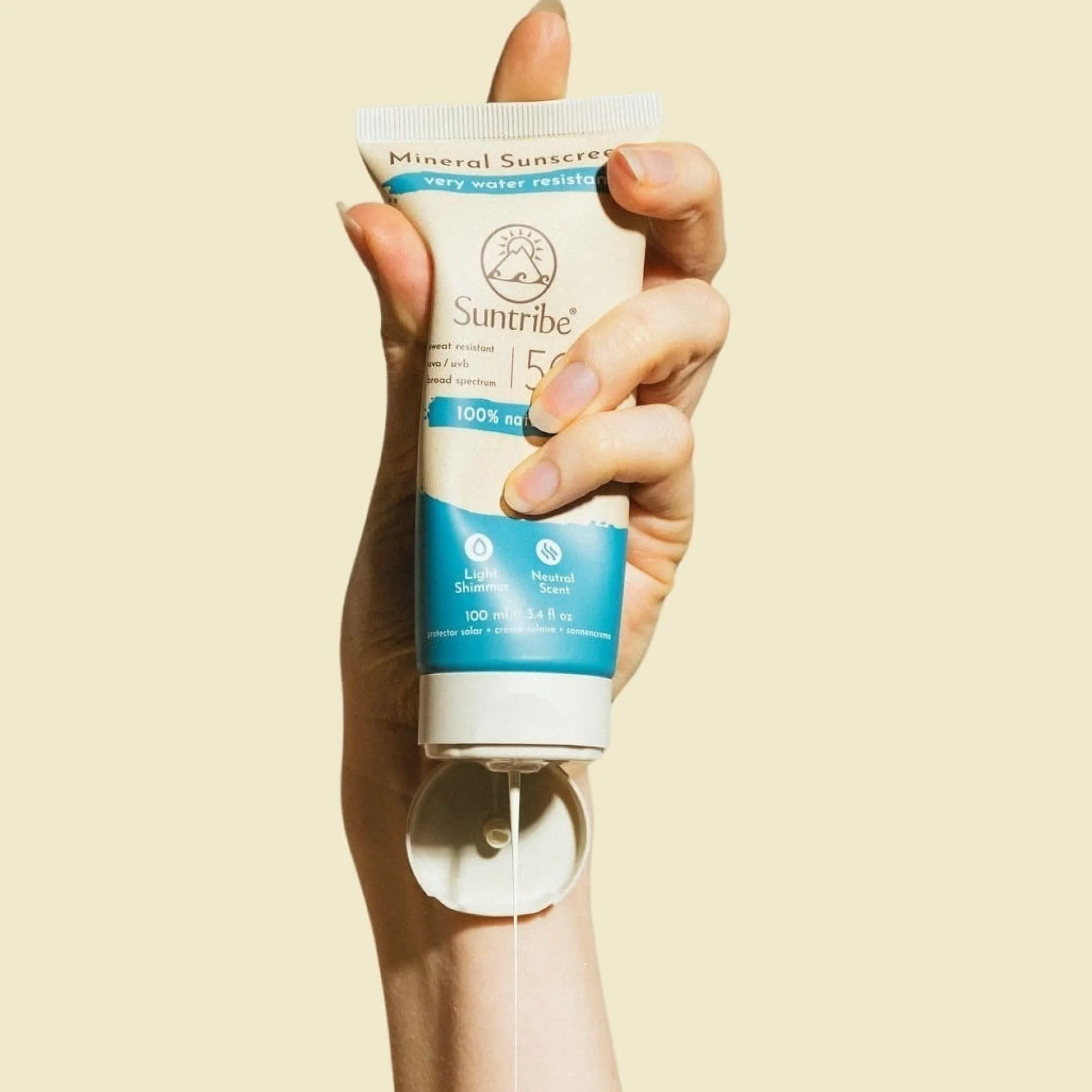 Suntribe Active Natural Mineral SPF50 Sunscreen 100 ml