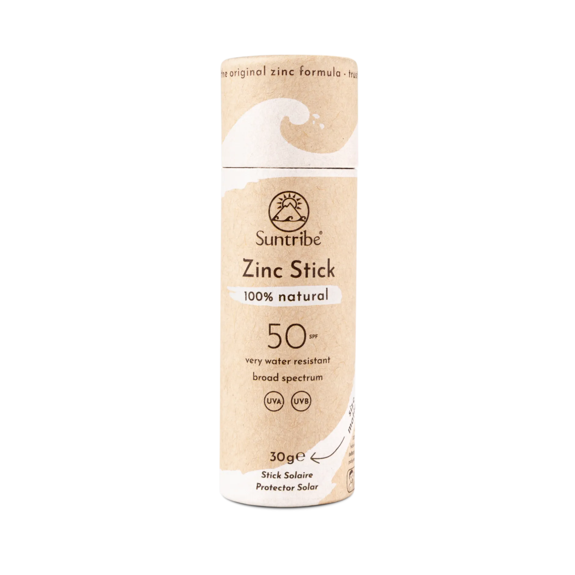 Suntribe All Natural Sport Zinc Stick SPF50 Original White 30g