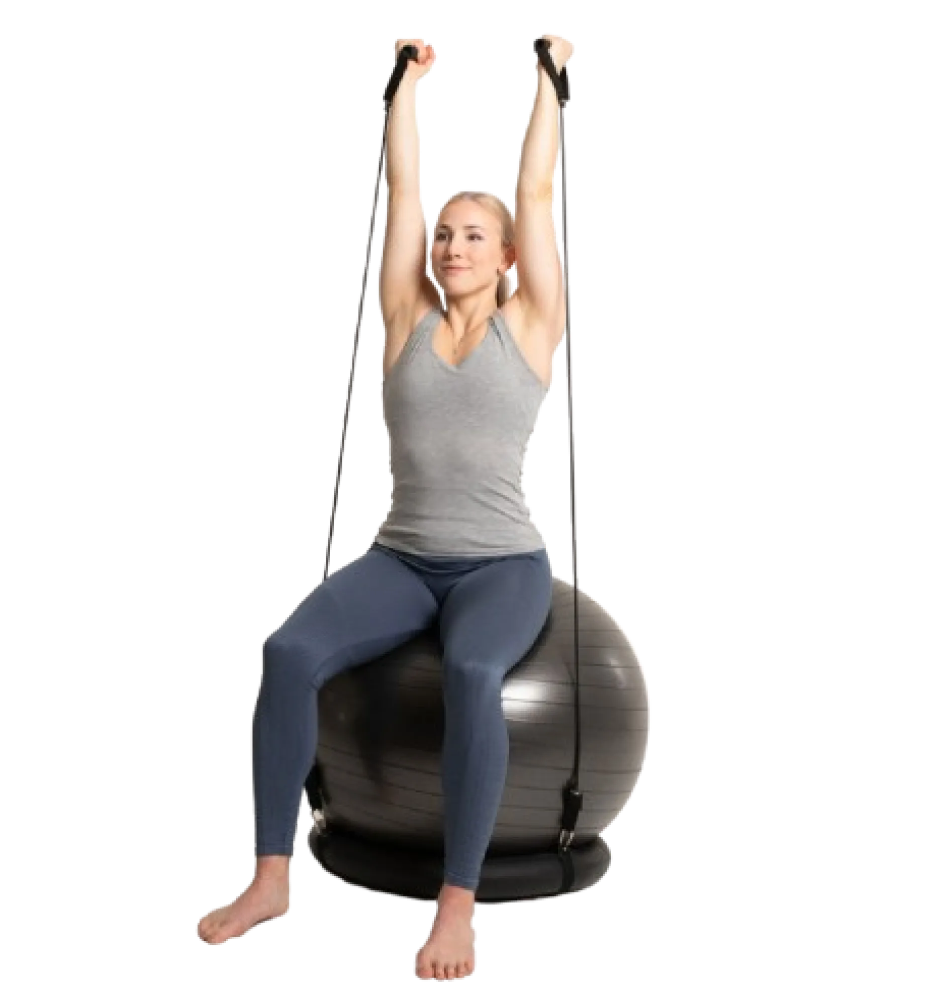 Swedish Posture Pilatesboll med träningsband