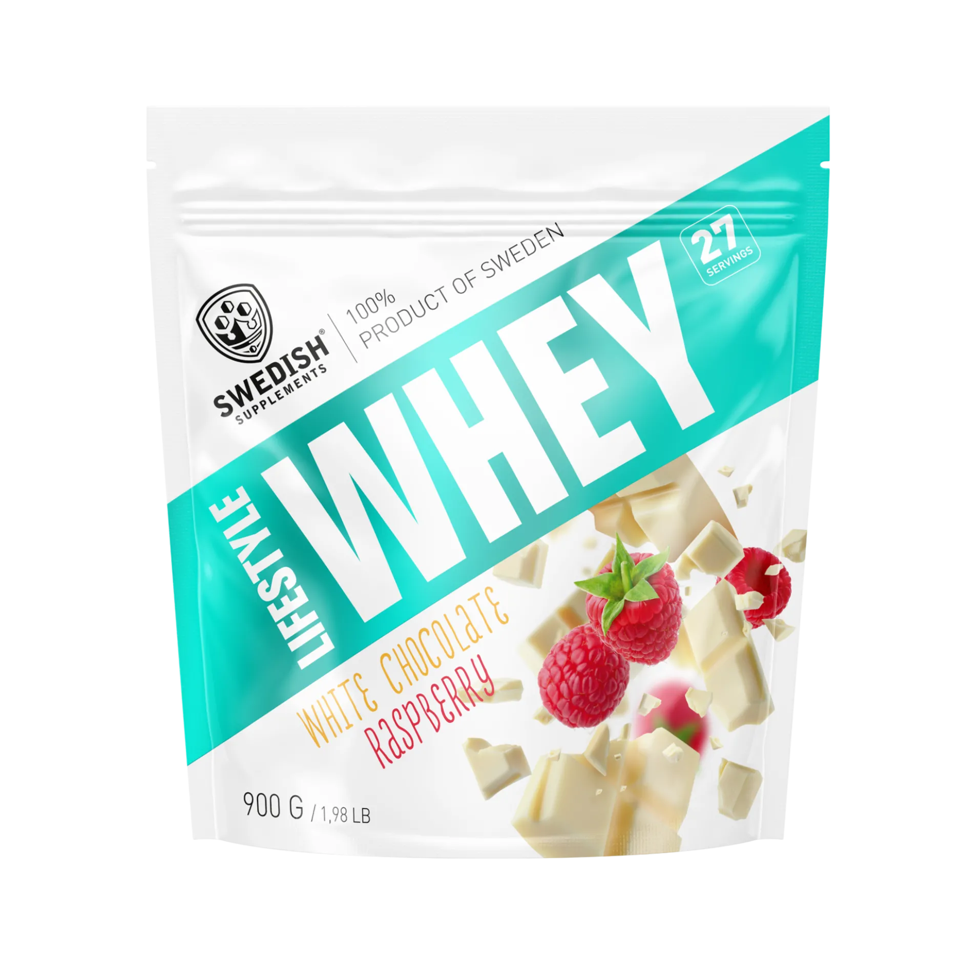 Swedish Supplements Lifestyle Whey White Chocolate Raspberry 900 g