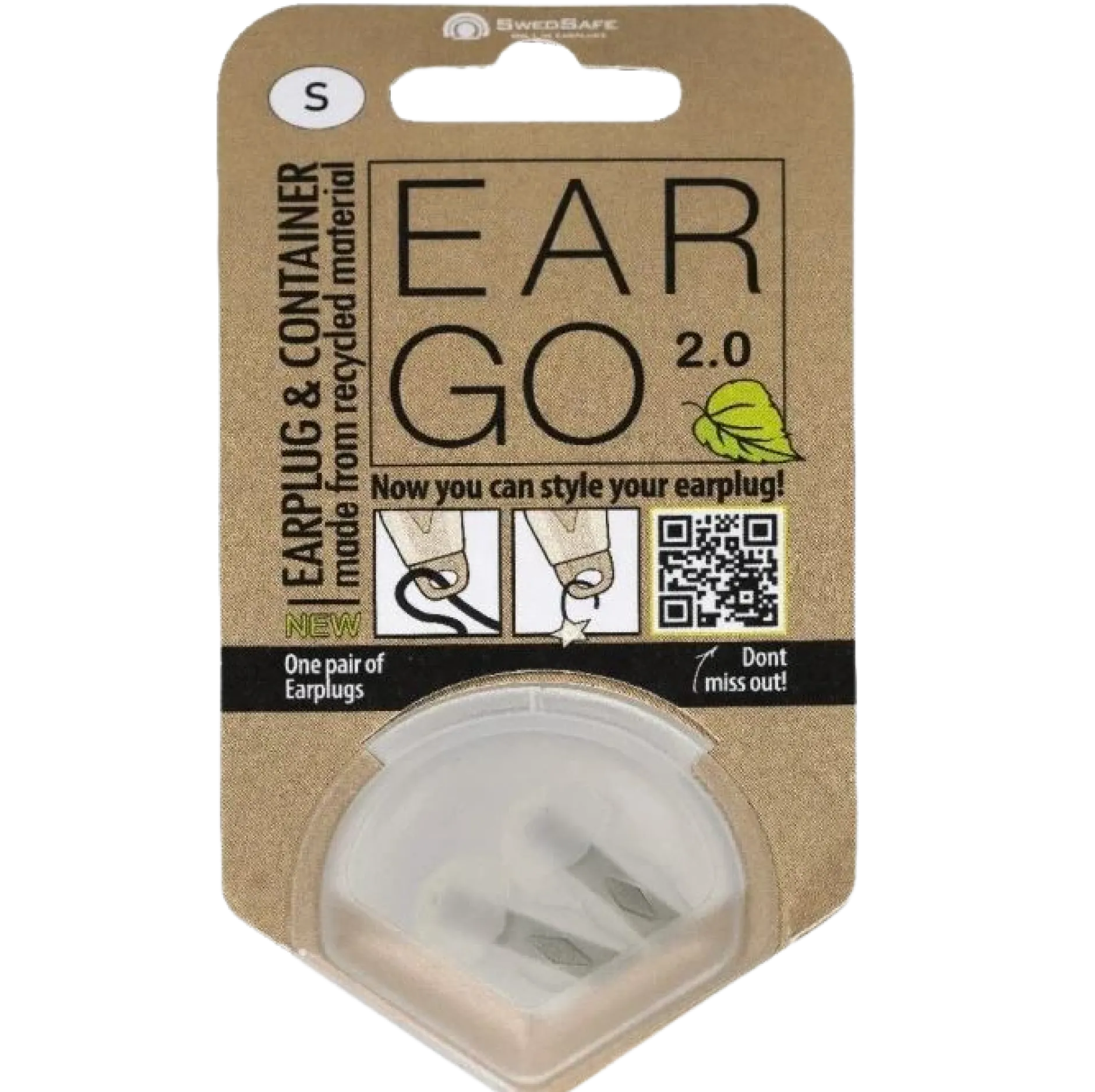 SwedSafe Eargo 2.0 Ear Plugs Small 2 st