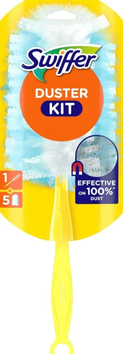 Swiffer Duster Dammvippa Startkit, 1 Dammvippa + 5 Refiller