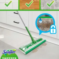 Swiffer Sweeper Startkit 1 mopp, 8 torra rengöringsdukar & 3 fuktiga golvdukar
