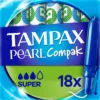 Tampax Compak Pearl Super Tamponger med applikator 18 st
