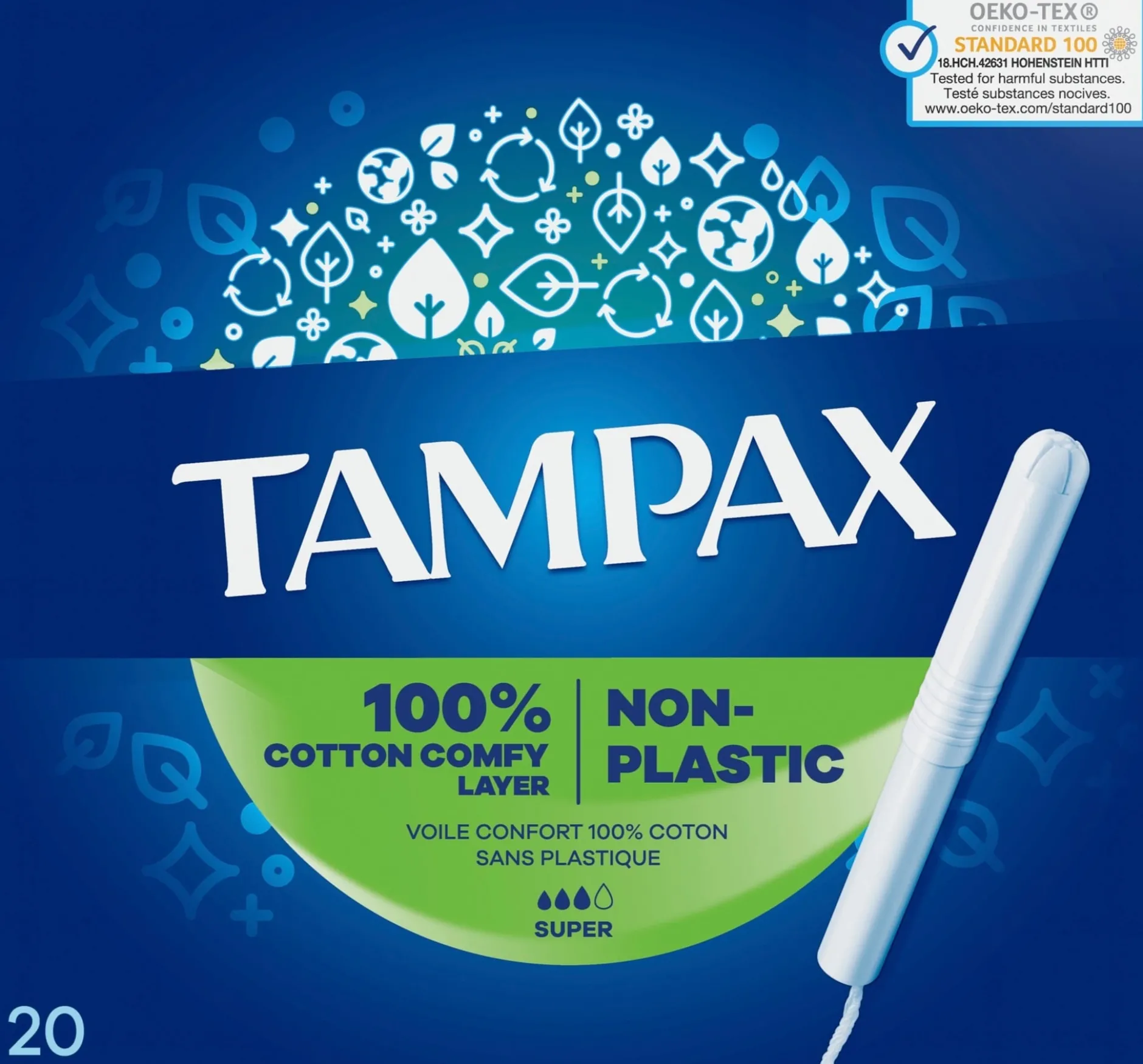 Tampax Super Tamponger med pappersapplikator 20 st