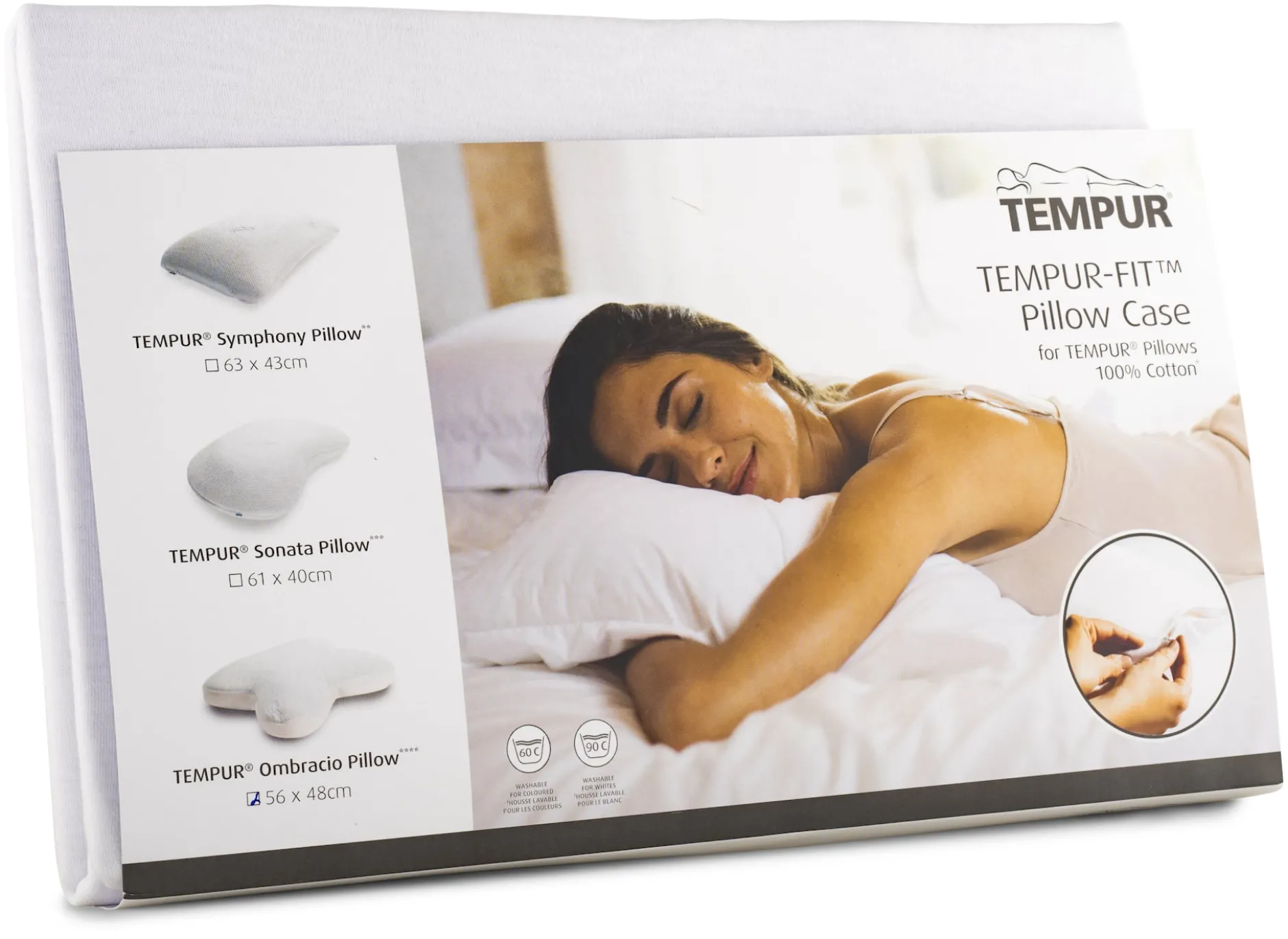 TEMPUR Örngott Ombracio Formsytt Vit 1 st