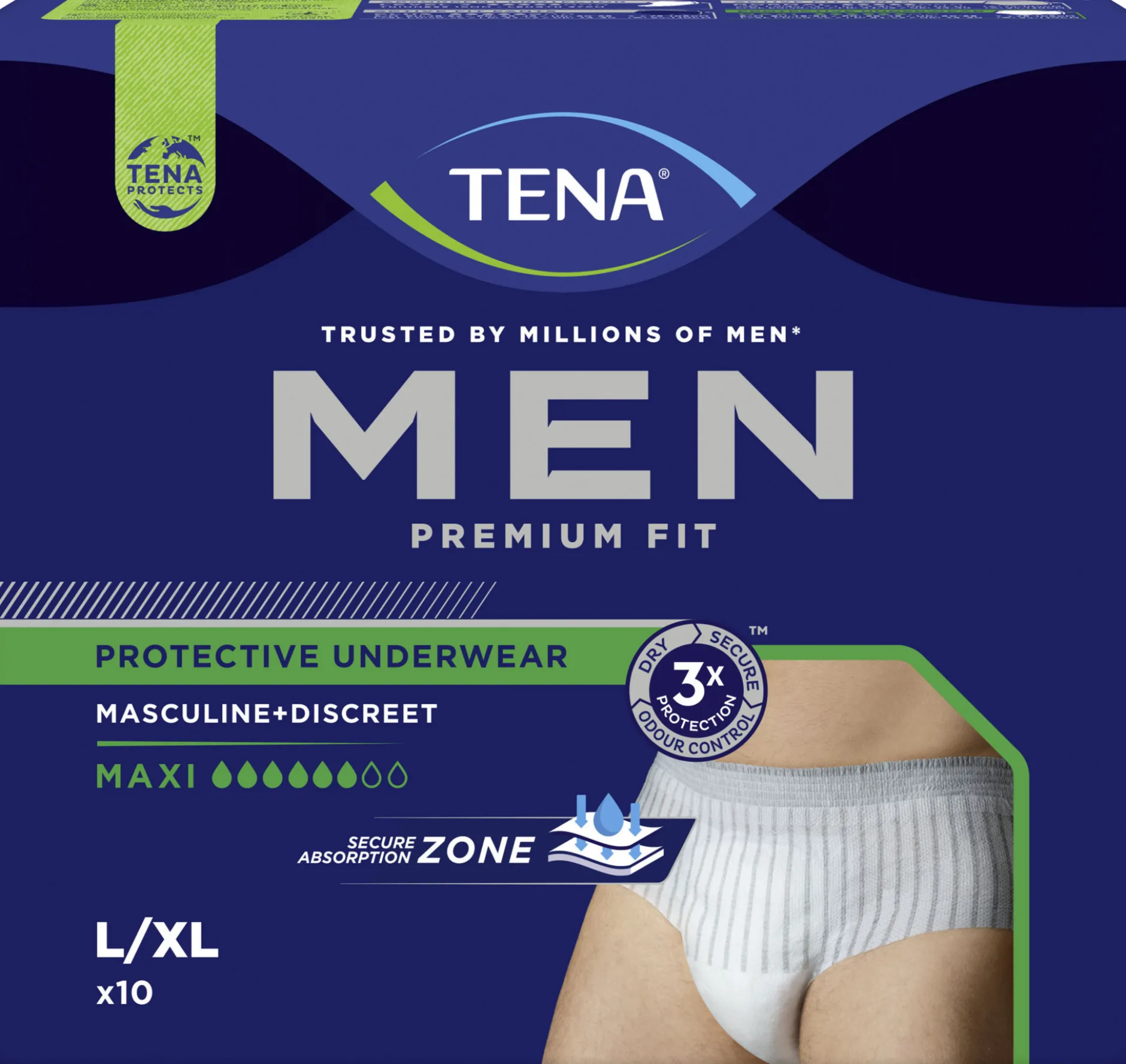 TENA Men Premium Fit Maxi L 10 st