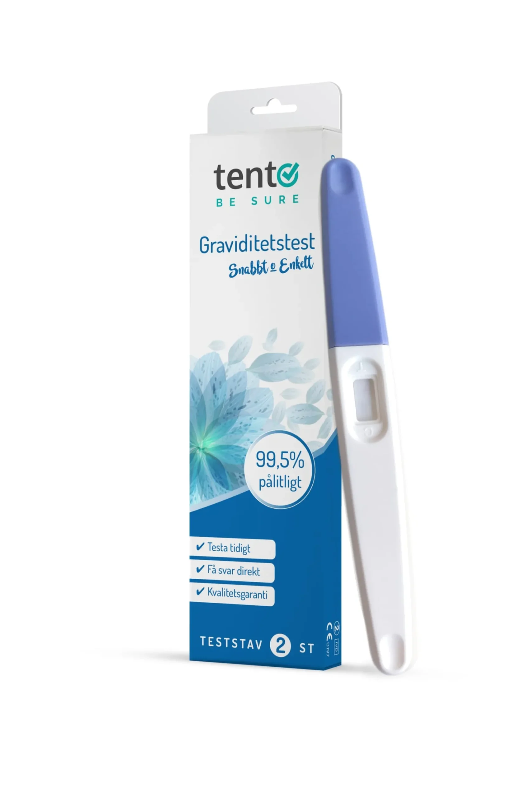 tento BE SURE Graviditetstest Stav 2 st