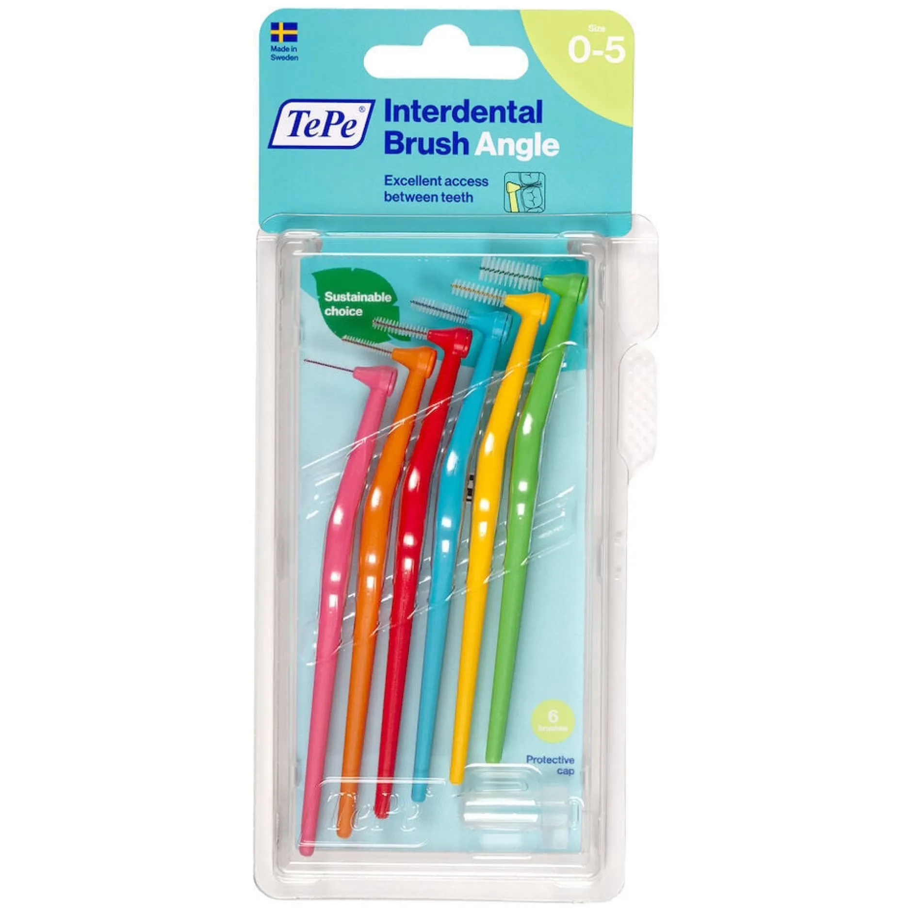 TePe Angle Vinklad Mellanrumsborste Mixpack 6-pack
