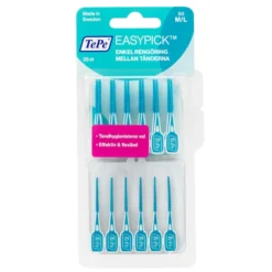 TePe EasyPick M/L Tandpetare Blå 36-pack
