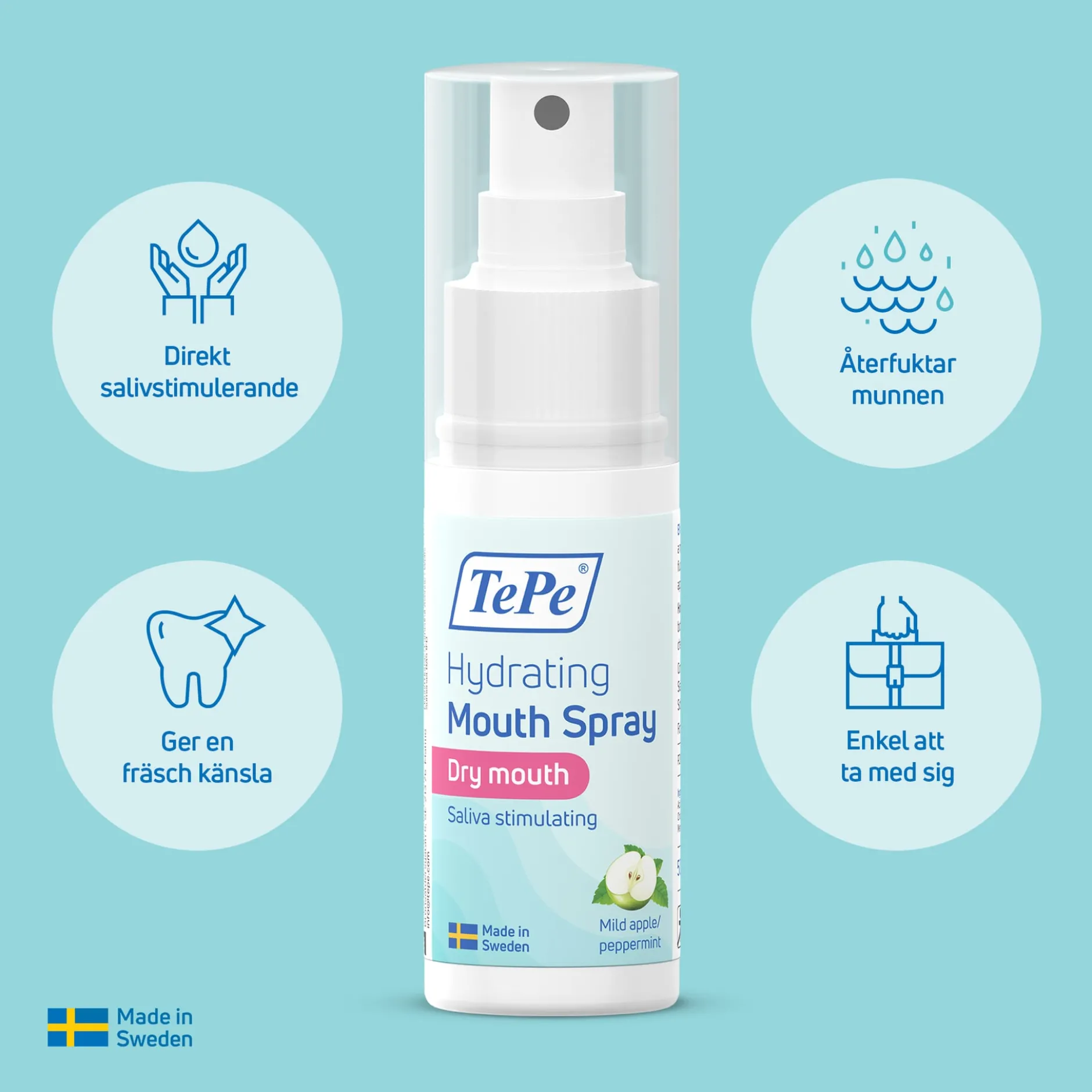 Tepe Hydrating Mouth Spray Mild Äpple/Pepparmint 50 ml