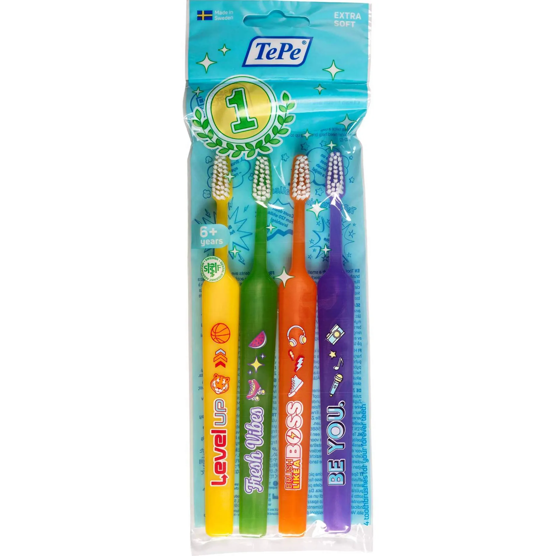 TePe Kids Extra Soft Tandborste 4-pack