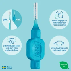 TePe Mellanrumsborste Original 0,6mm Blå 8-pack