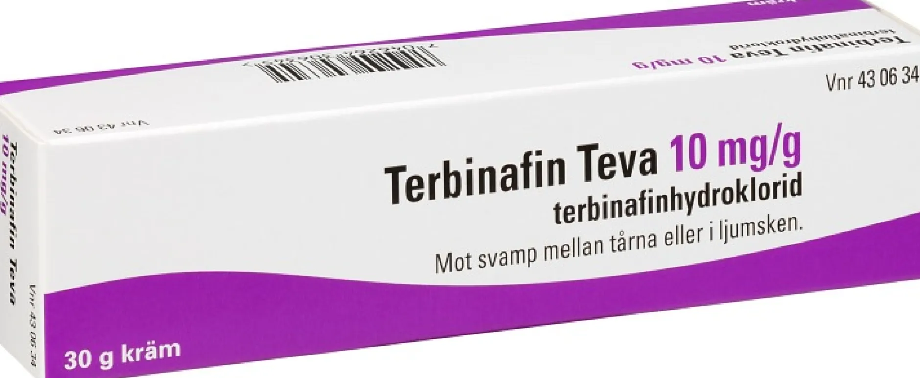 Terbinafin Teva 10 mg/g Kräm 30 g